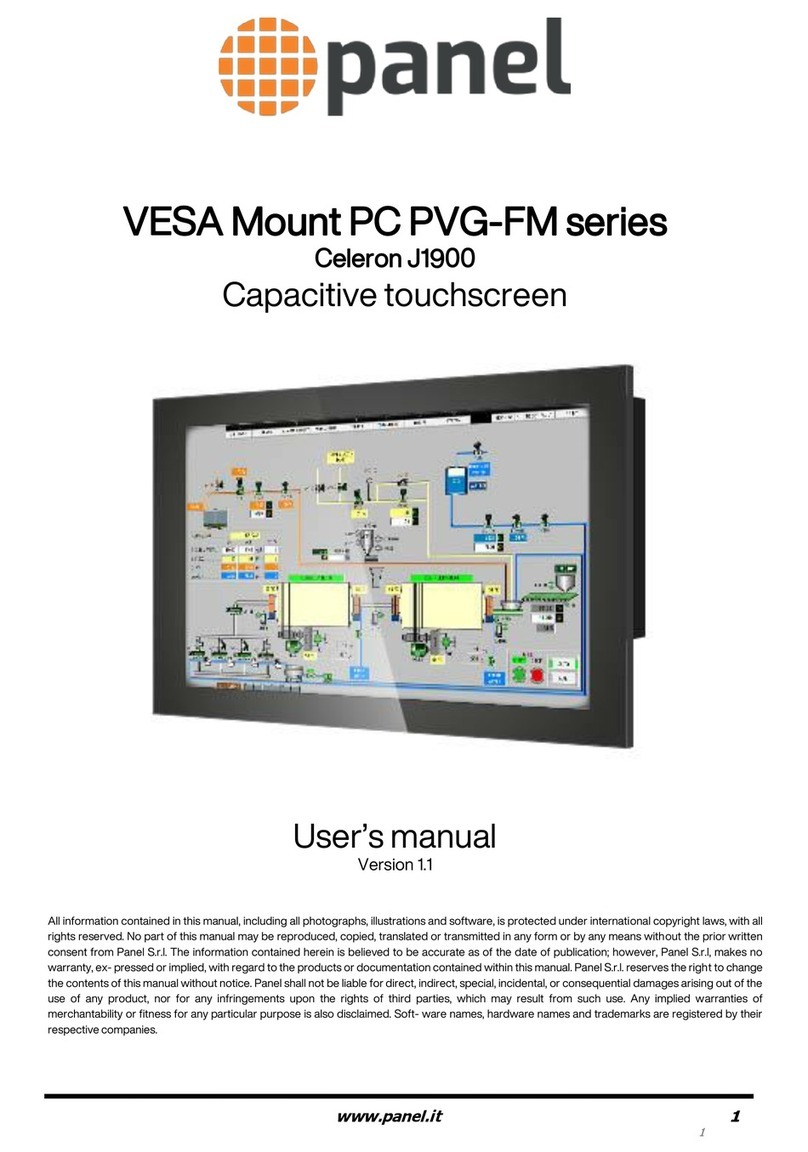 panel PVG-FM Series user manual