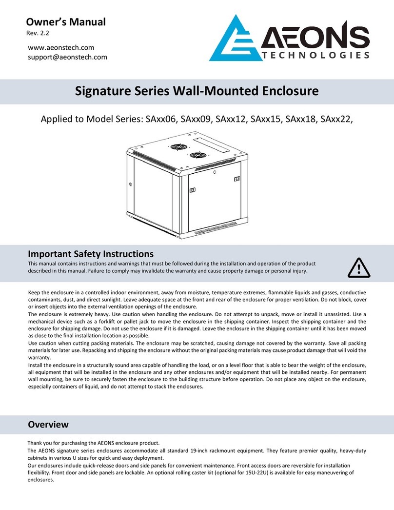 AEONS Technologies Signature Series owner's manual