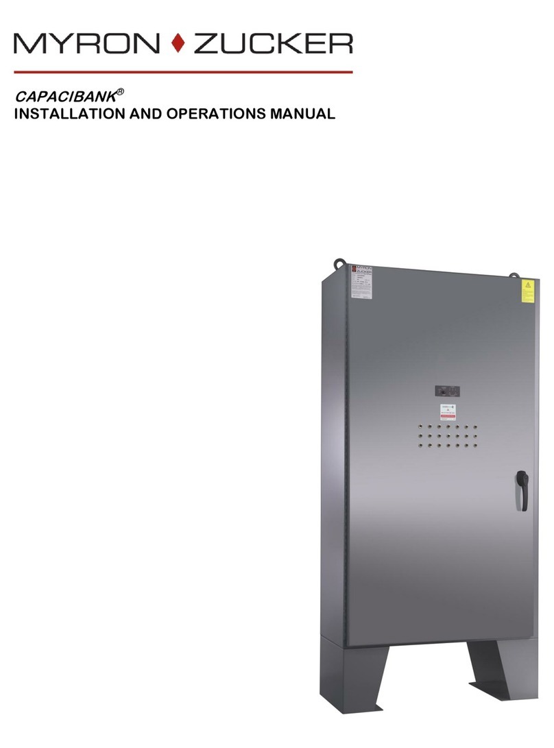 MYRON ZUCKER CAPACIBANK Installation and operation manual