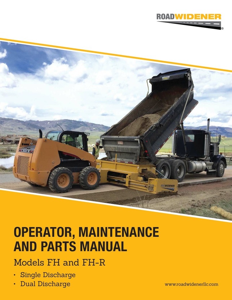 Road Widener FH Operator, maintenance and parts manual