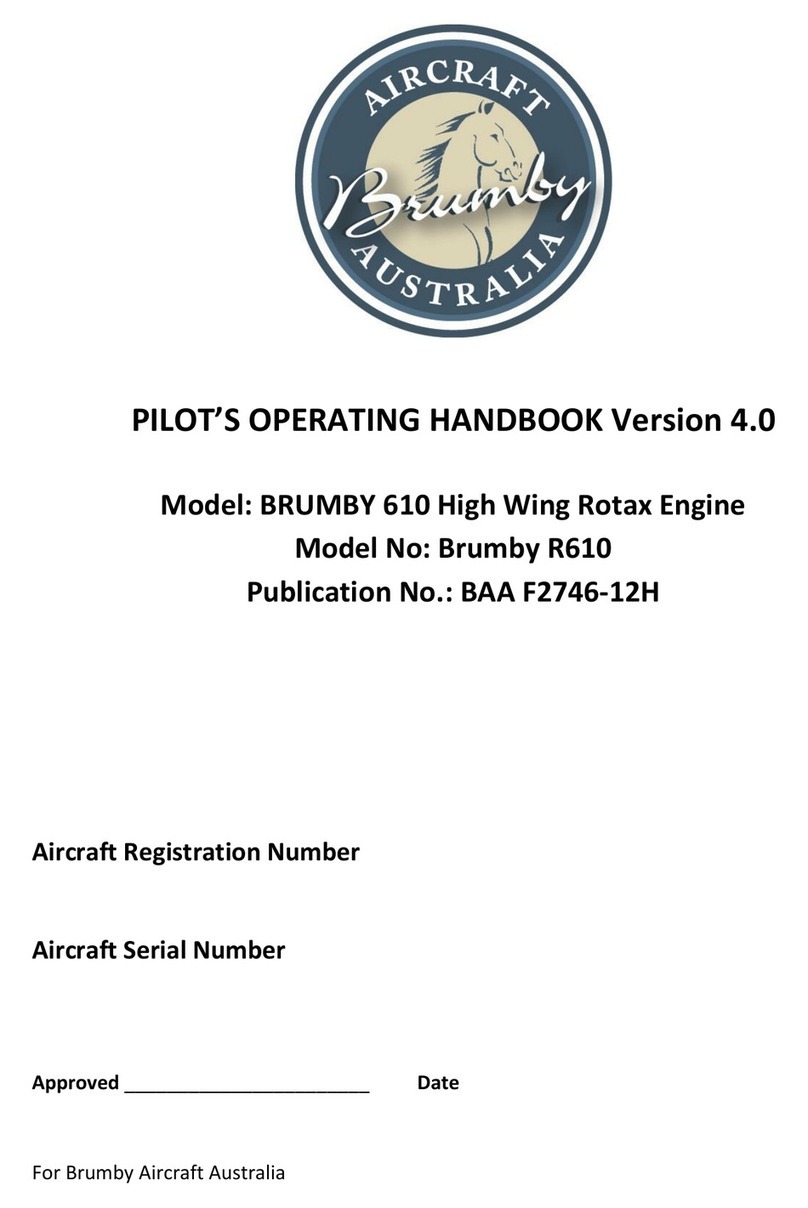 BRUMBY 610 Pilot operating handbook