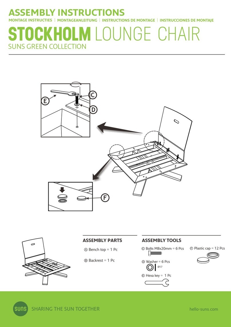 SUNS STOCKHOLM Assembly instructions