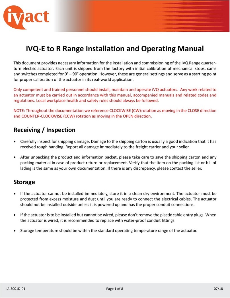 ivact iVQ-E Installation and operating manual