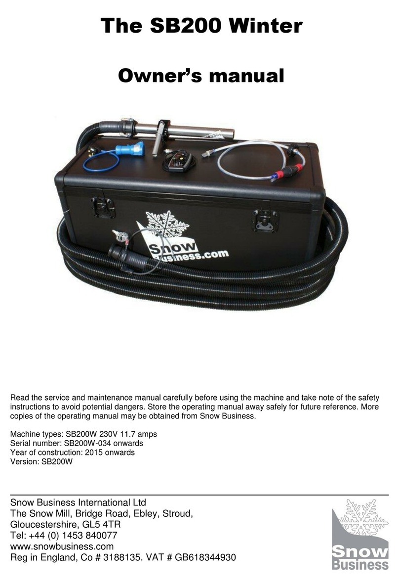Snow Business SB200 Winter owner's manual