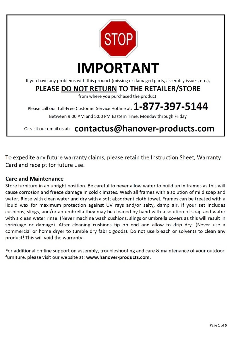 Hanover Denver DEN3PC-TAN User manual