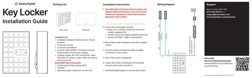 ButterflyMX Key Locker installation guide
