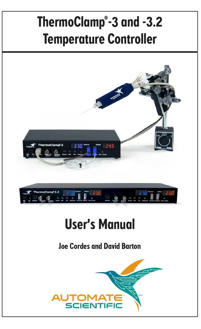 AUTOMATE SCIENTIFIC ThermoClamp-3 user manual