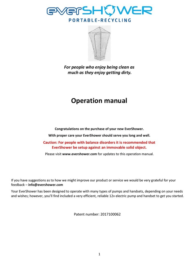 EverShower EverShowerV2 Operation manual