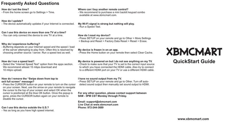 XBMCMart B085S822P5 User manual