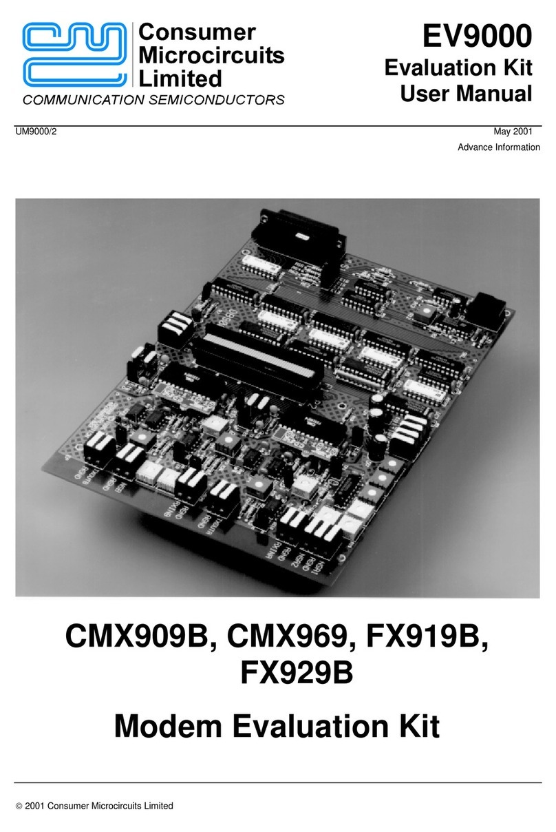 Consumer Microcircuits EV9000 user manual