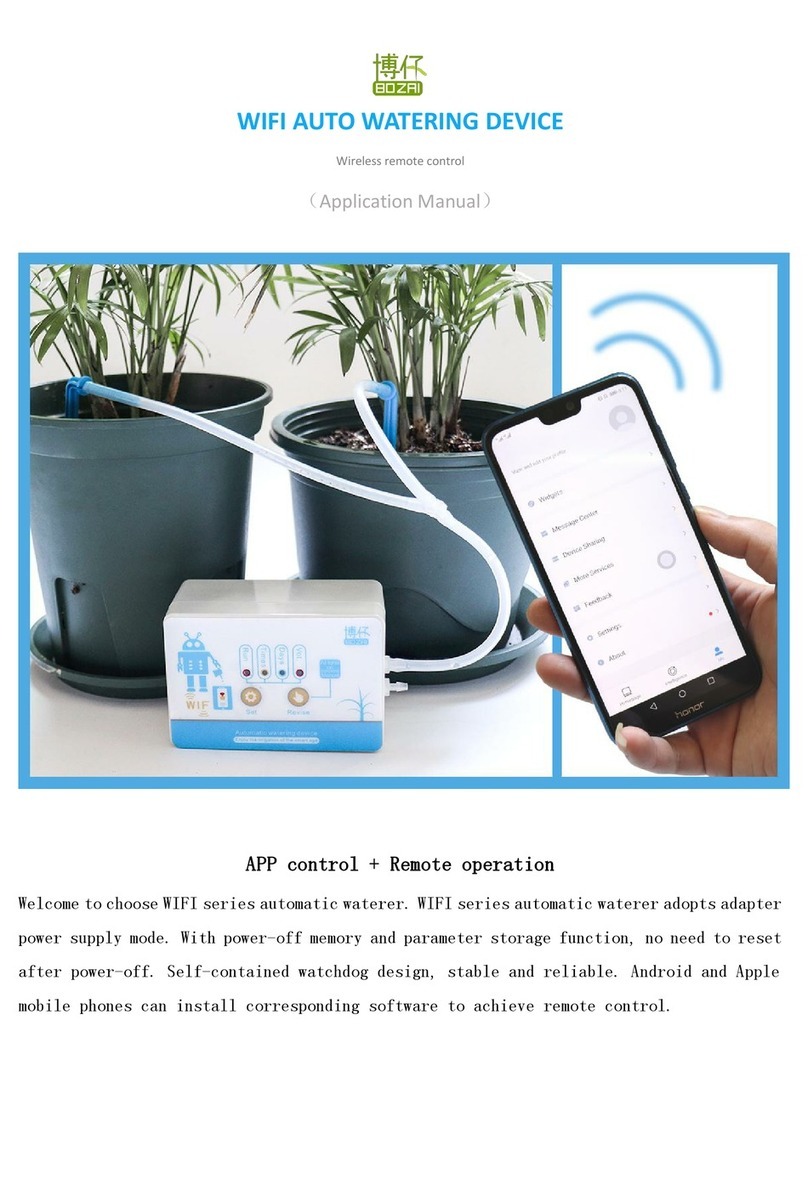 Bozai WIFI AUTO WATERING DEVICE Applications manual