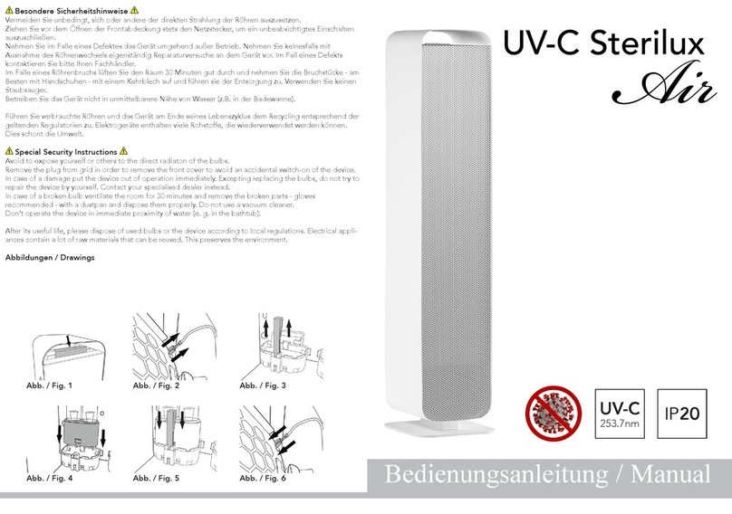 Professional Products UV-C Sterilux Air User manual