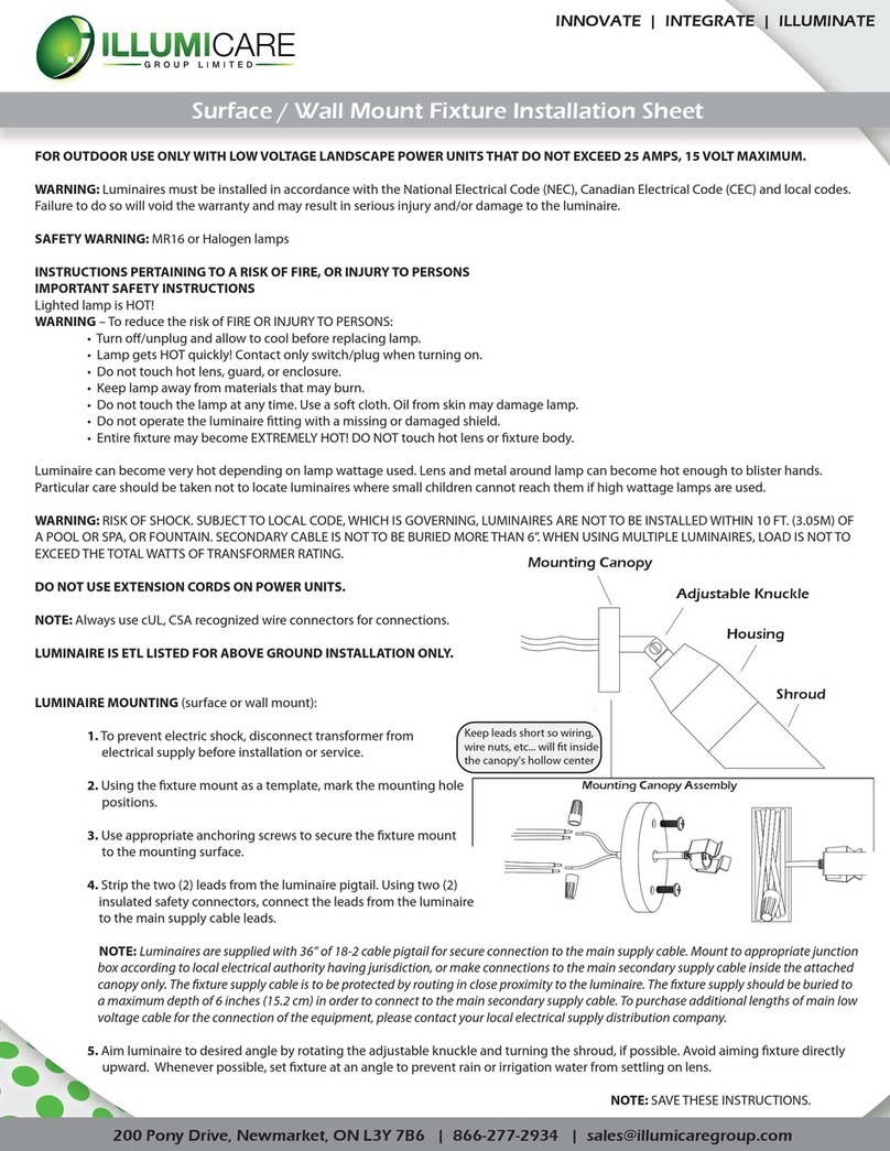 illumicare MR16 Installation sheet