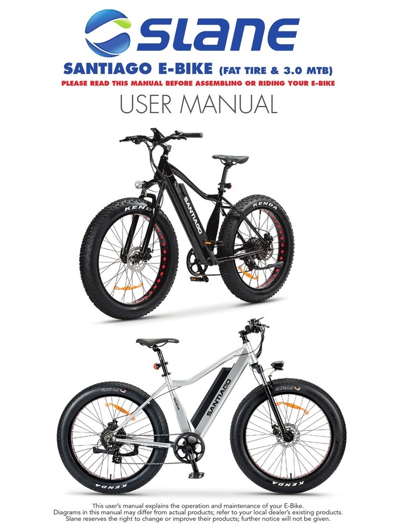 Slane SANTIAGO 3.0 MTB user manual Slane SANTIAGO 3.0 MTB user manual