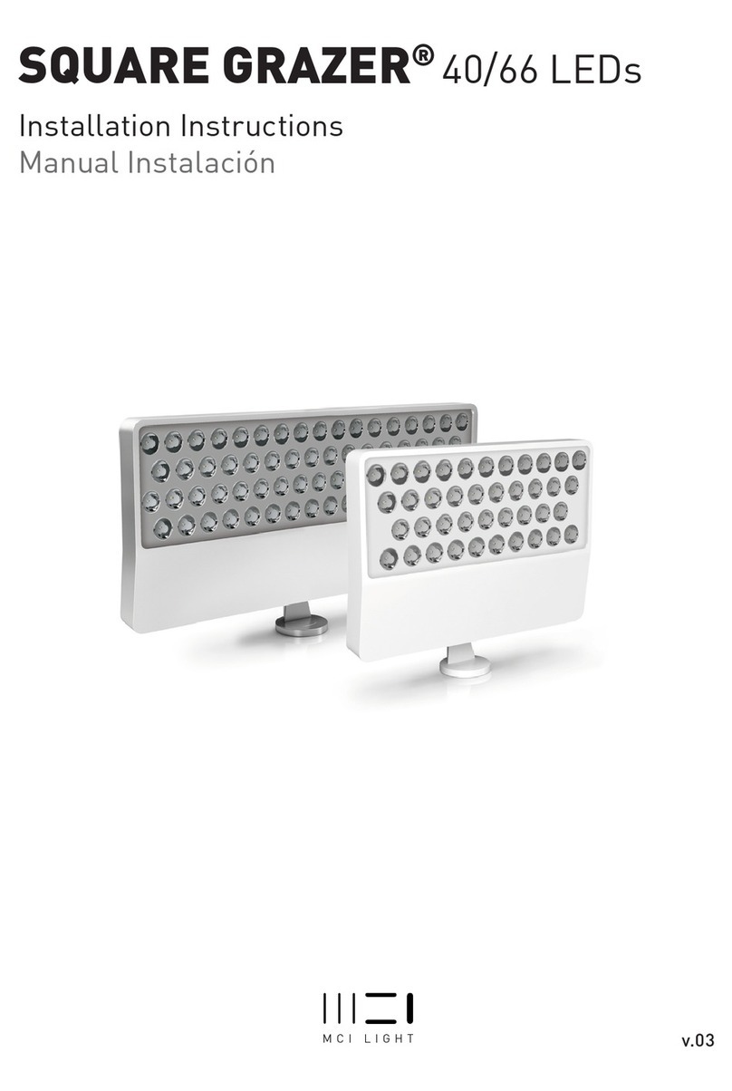 MCI Light SQUARE GRAZER 40 installation instructions
