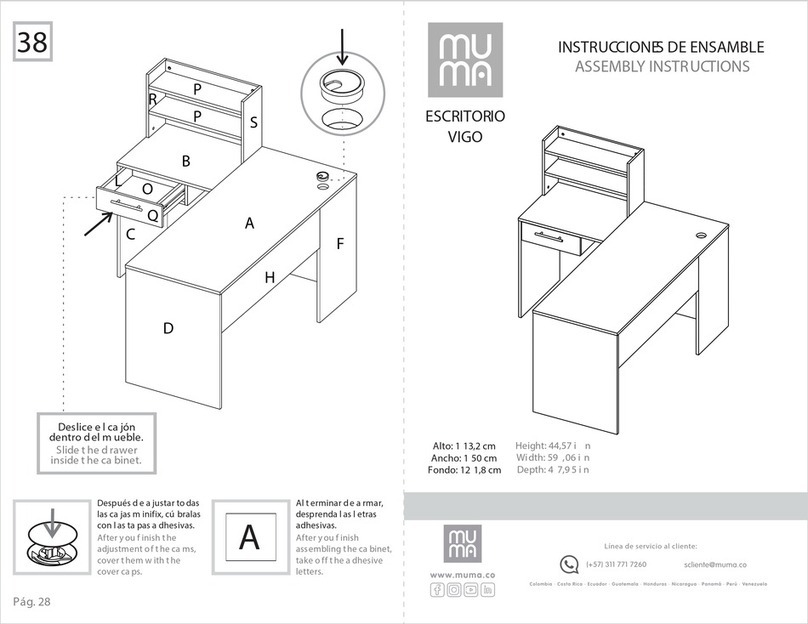 MUMA ESCRITORIO VIGO User manual