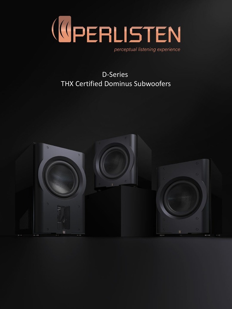 Perlisten D Series User manual