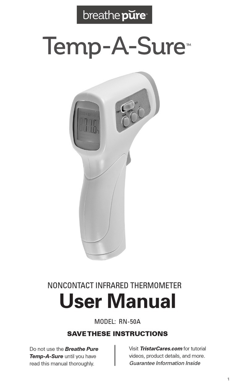 Breathe Pure Temp-A-Sure user manual