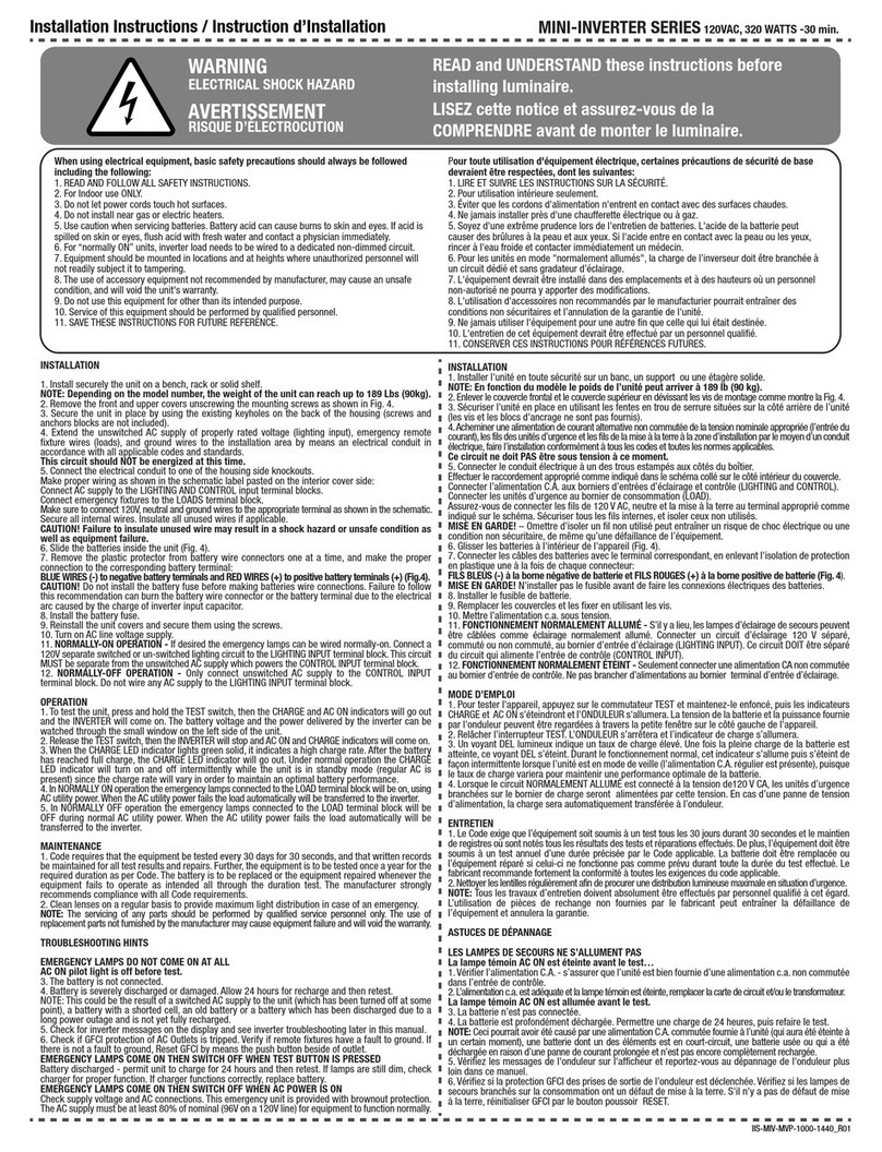AimLite MINI-INVERTER 1440 installation instructions