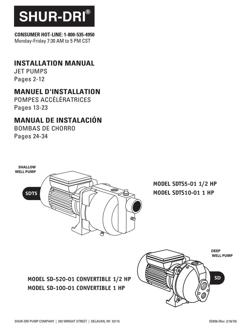 SHUR-DRI SDTS5-01 installation manual