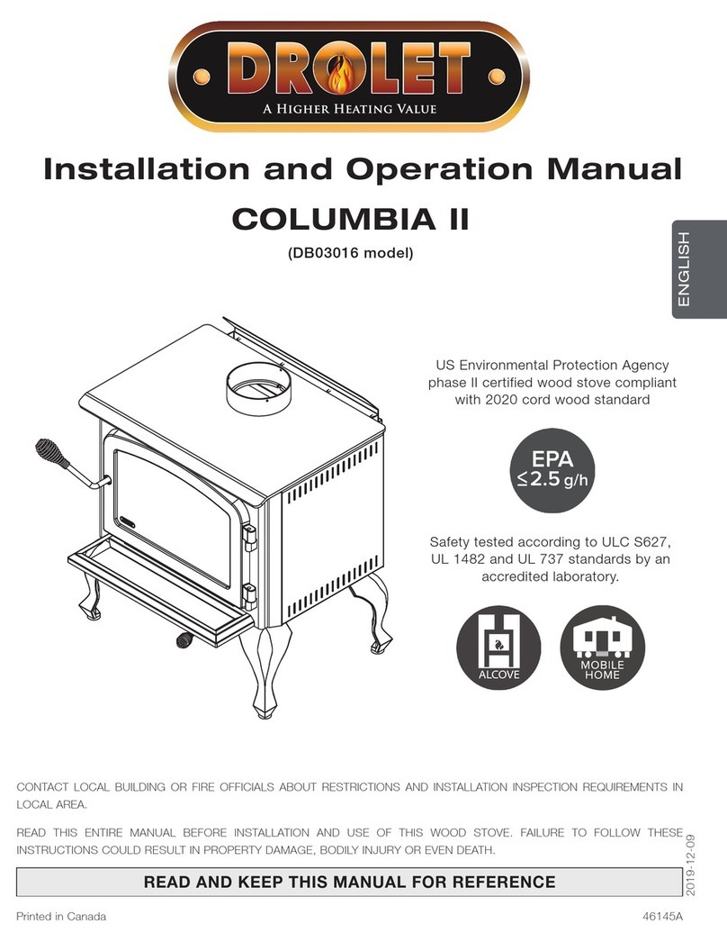 Drolet COLUMBIA II User manual Drolet COLUMBIA II User manual