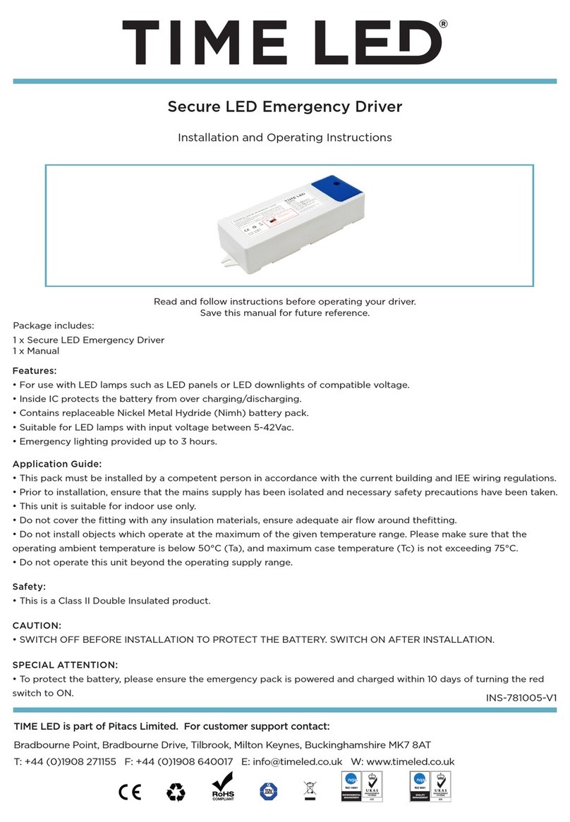 TIME LED 781005 Installation and operating instruction