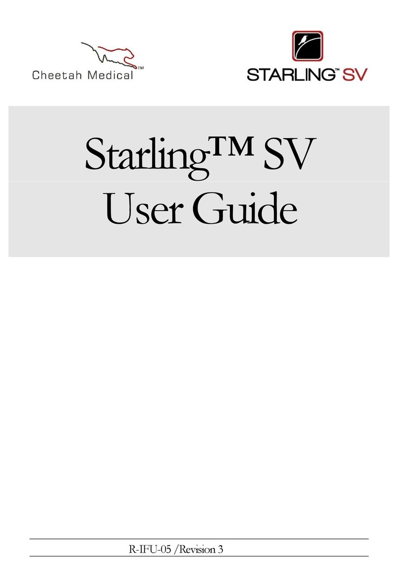 Cheetah Medical Starling SV user guide