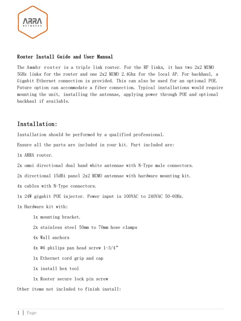 ARRA Networks Ammbr User manual