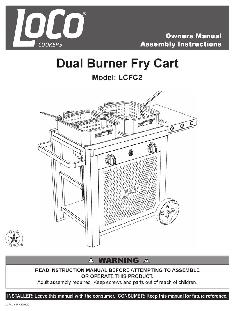 LOCO COOKERS LCFC2 Owner's manual & assembly instructions LOCO COOKERS LCFC2 Owner's manual & assembly instructions
