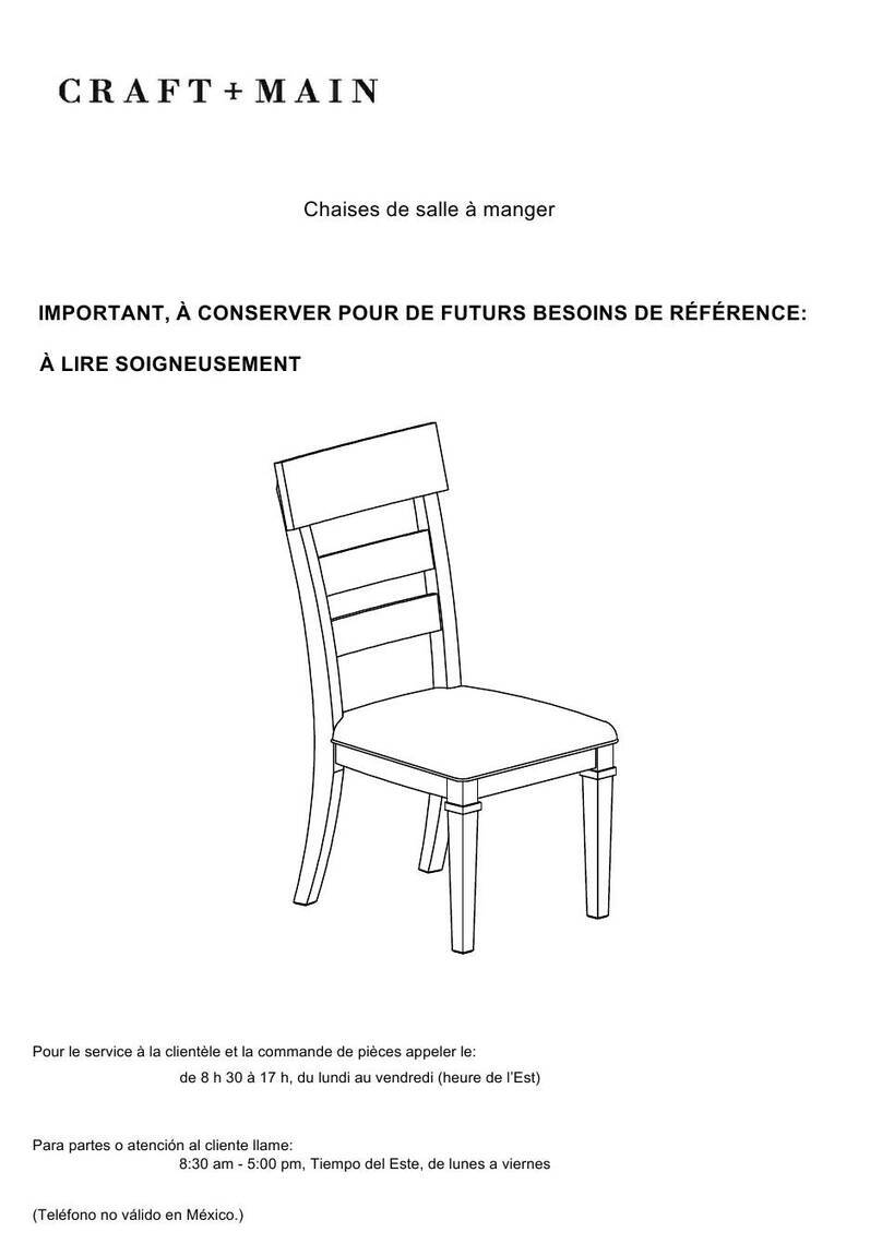 Craft+Main 1356511 manual