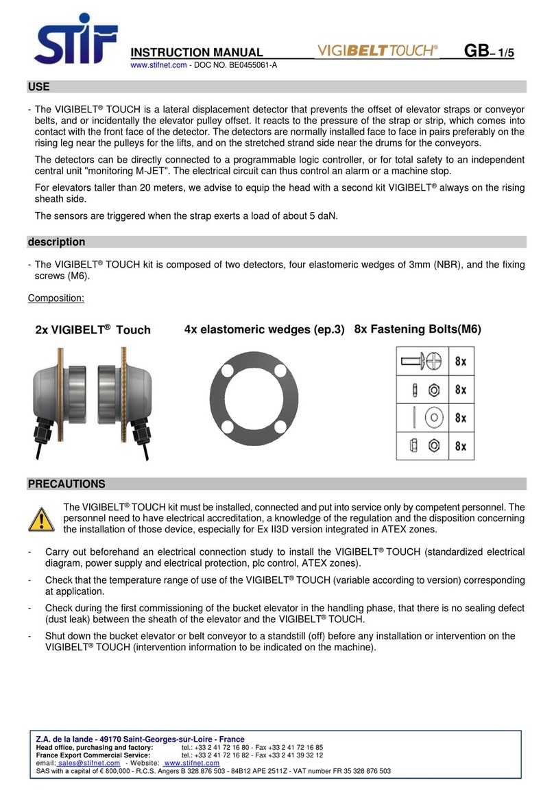 STIF VIGIBELT TOUCH instruction manual