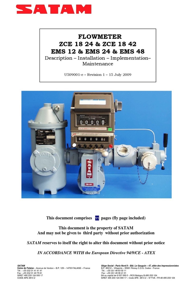 SATAM ZCE 18 24 User manual