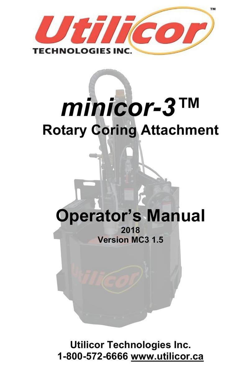 Utilicor minicor-3 Operator's manual
