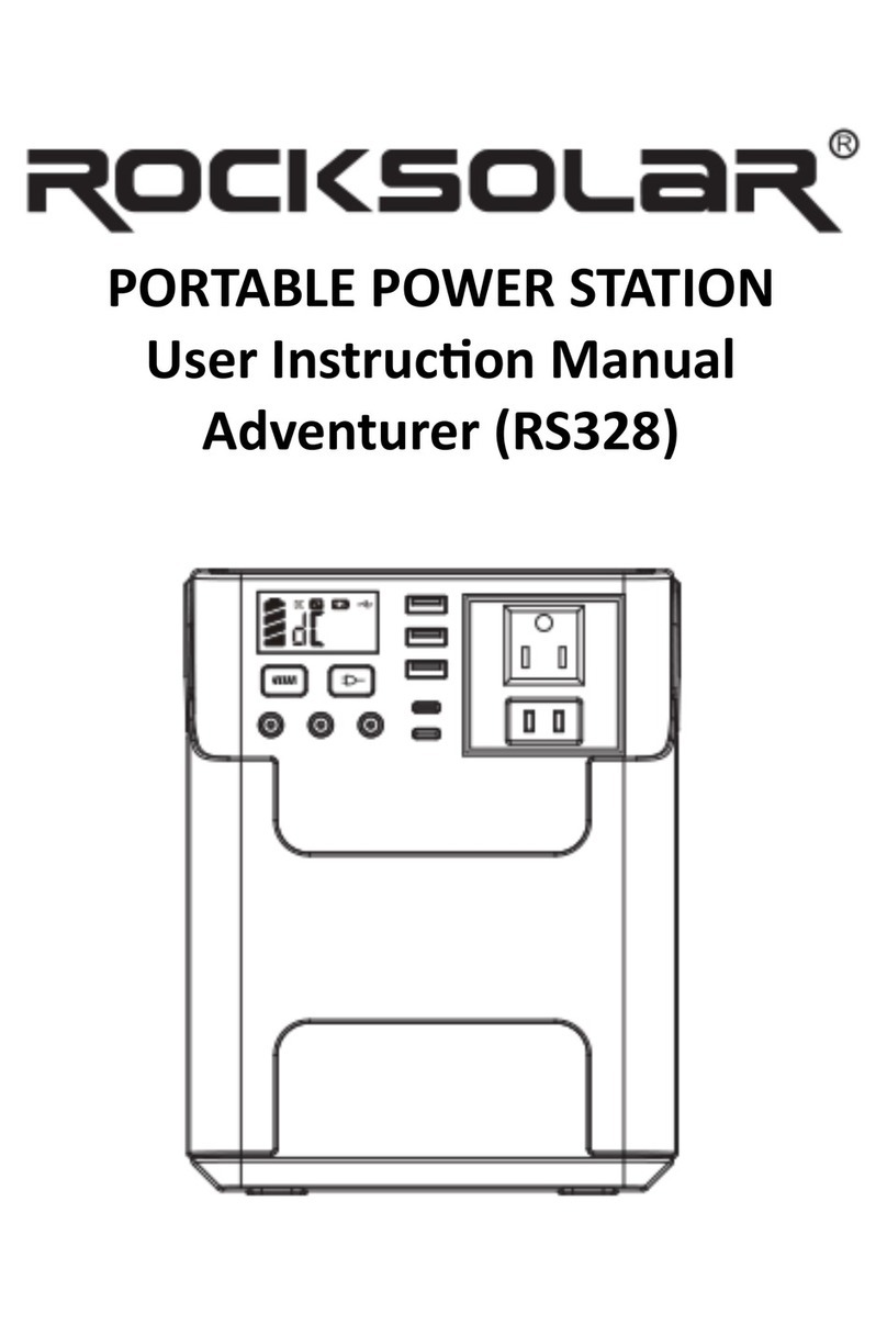 ROCKSOLAR Adventurer User instruction manual