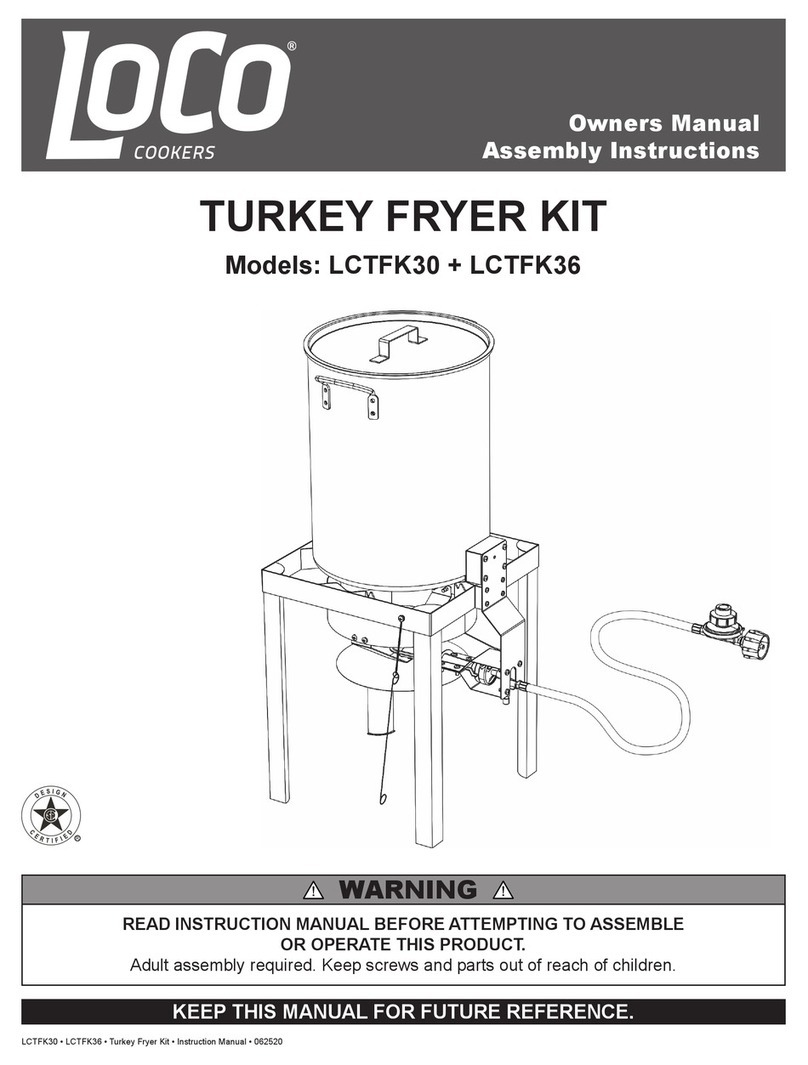 LOCO COOKERS LCTFK30 Owner's manual & assembly instructions