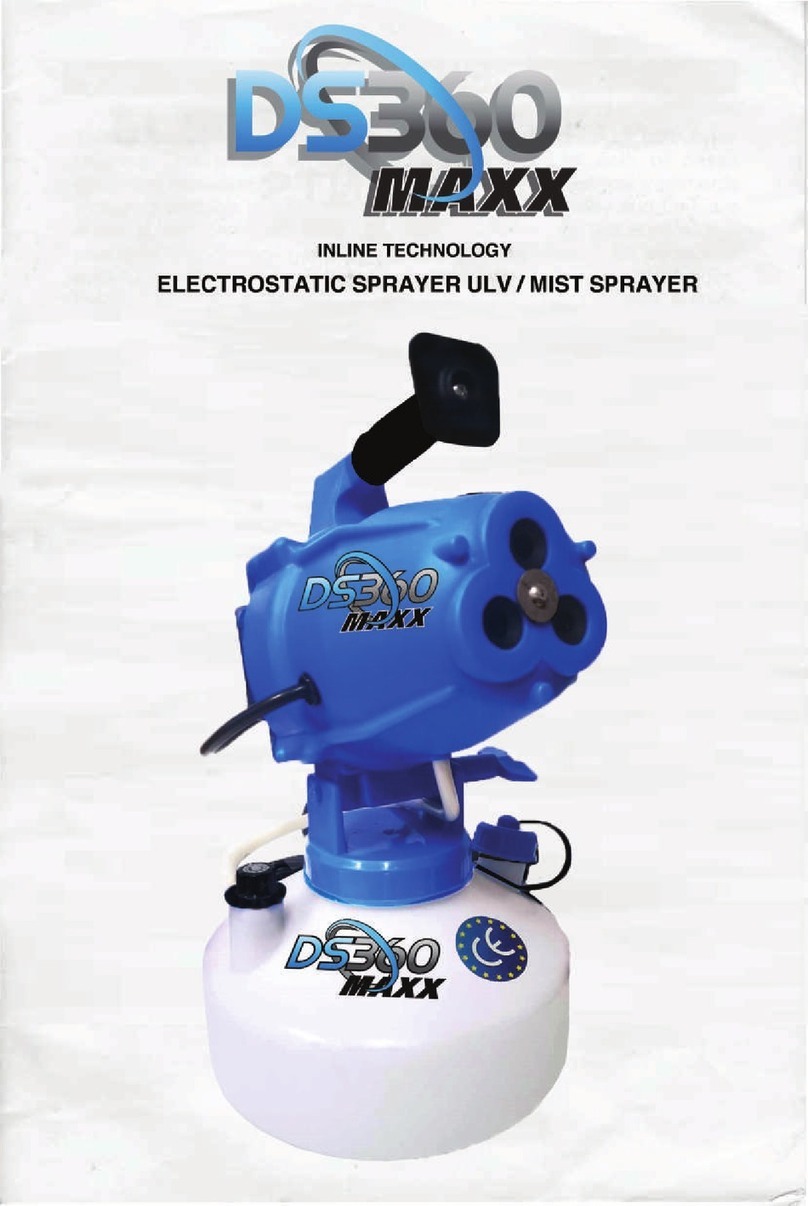 DS360 MAXX ELECTROSTATIC SPRAYER ULV/MIST SPRAYER manual DS360 MAXX ELECTROSTATIC SPRAYER ULV/MIST SPRAYER manual
