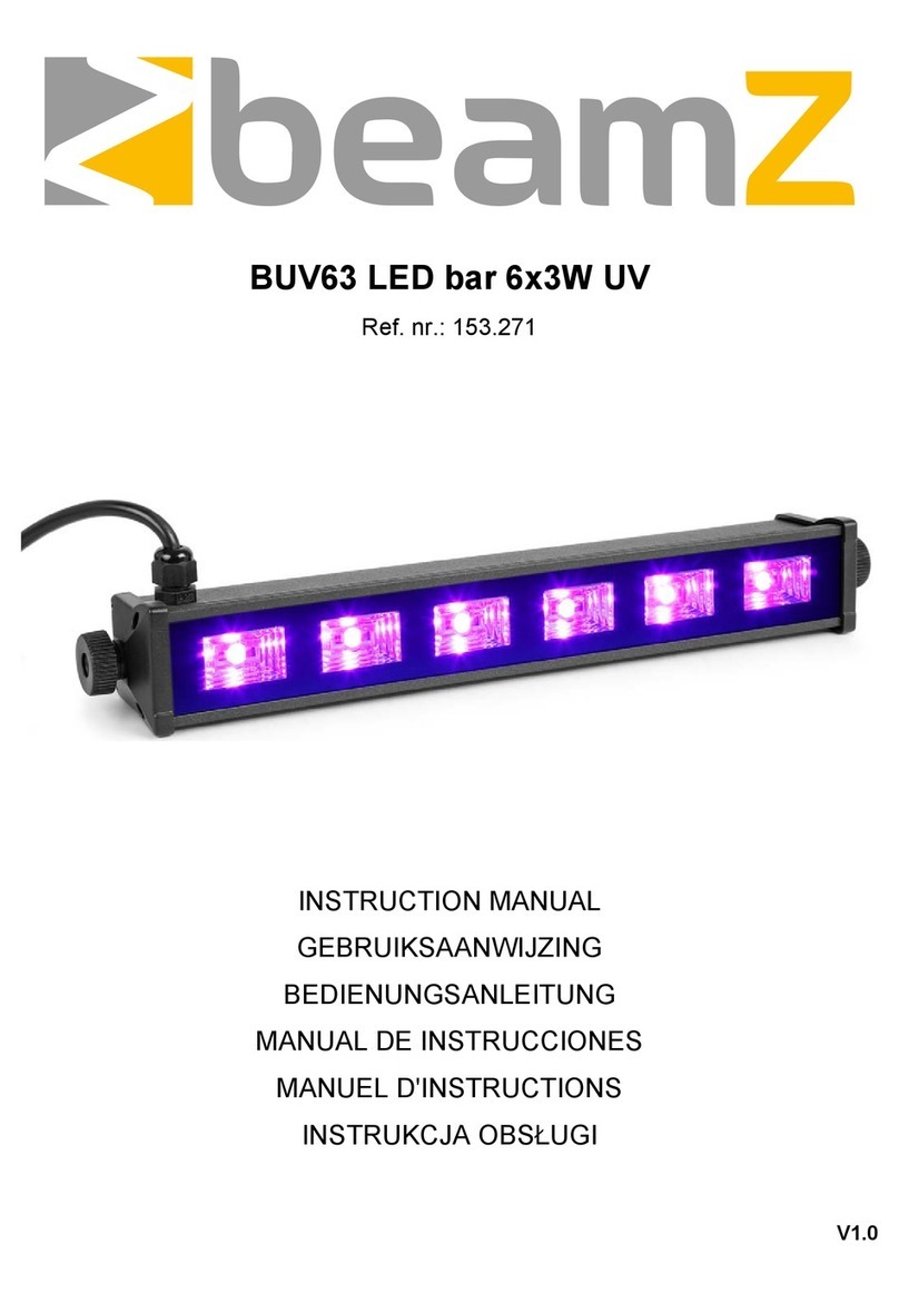 Beamz BUV63 instruction manual