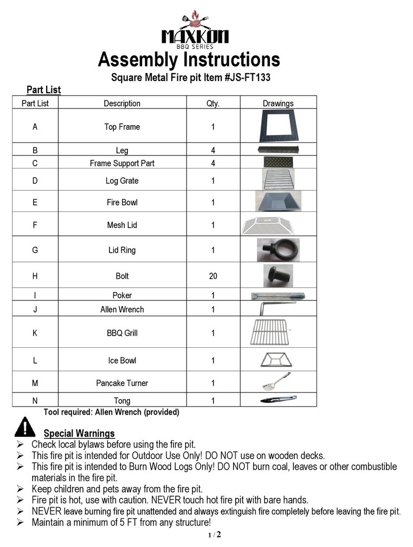 Maxkon BBQ Series User manual