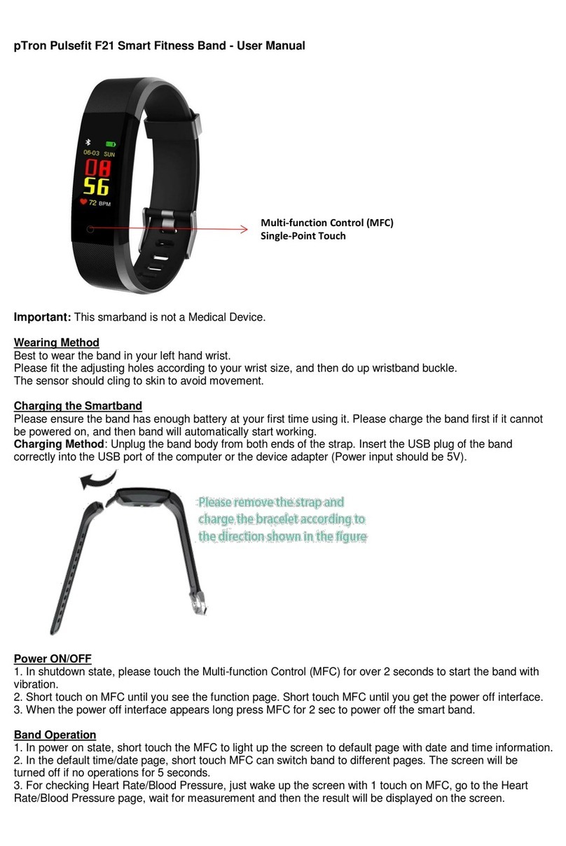 pTron Pulsefit F21 user manual