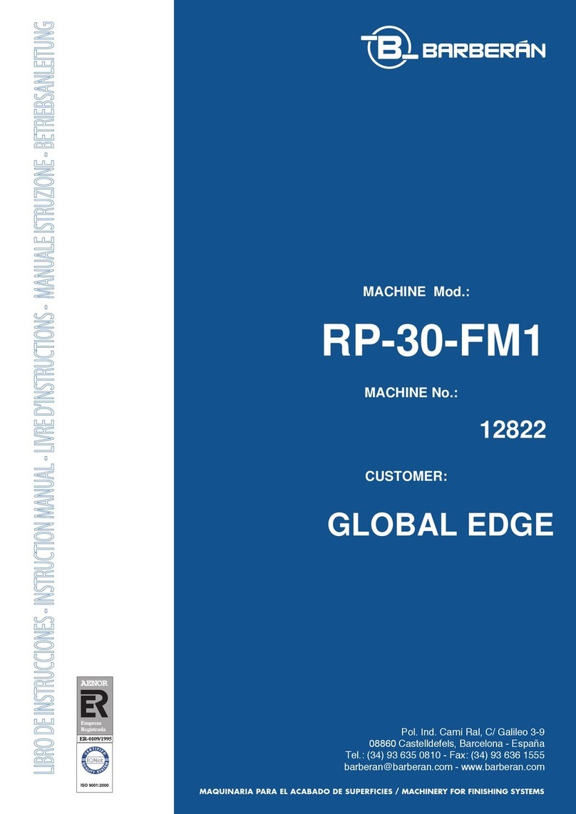Barberan RP-30-FM1 instruction manual