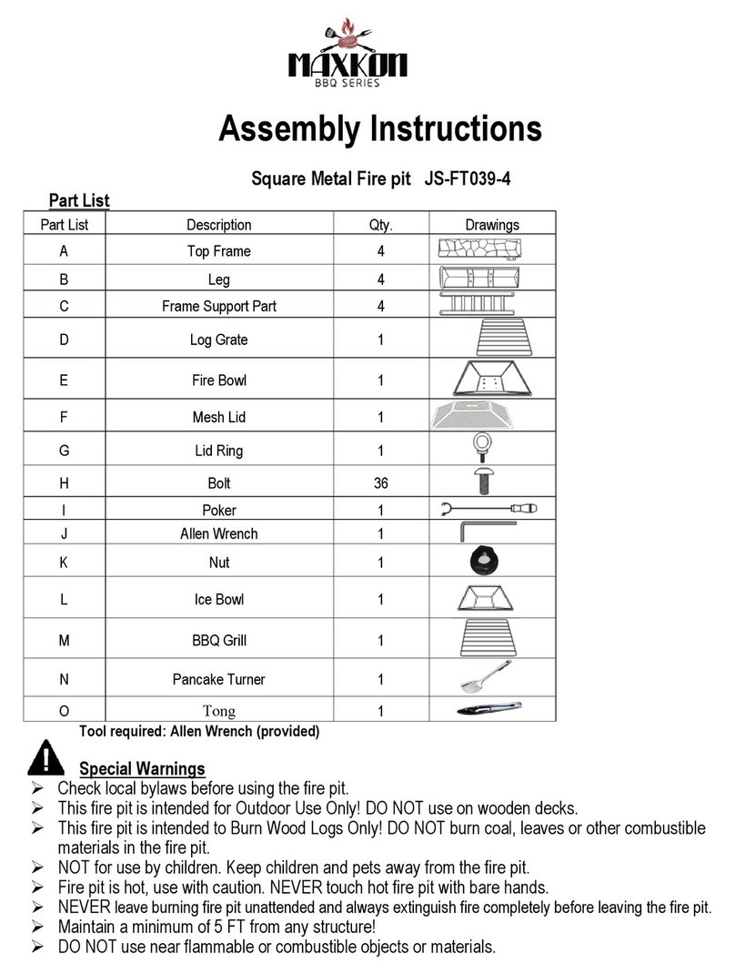 Maxkon BBQ Series User manual