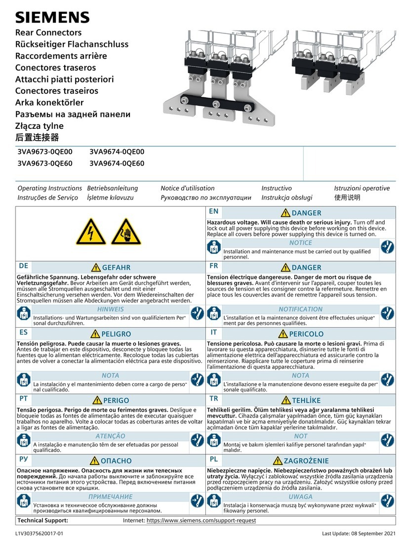 Siemens 3VA9673-0QE00 operating instructions