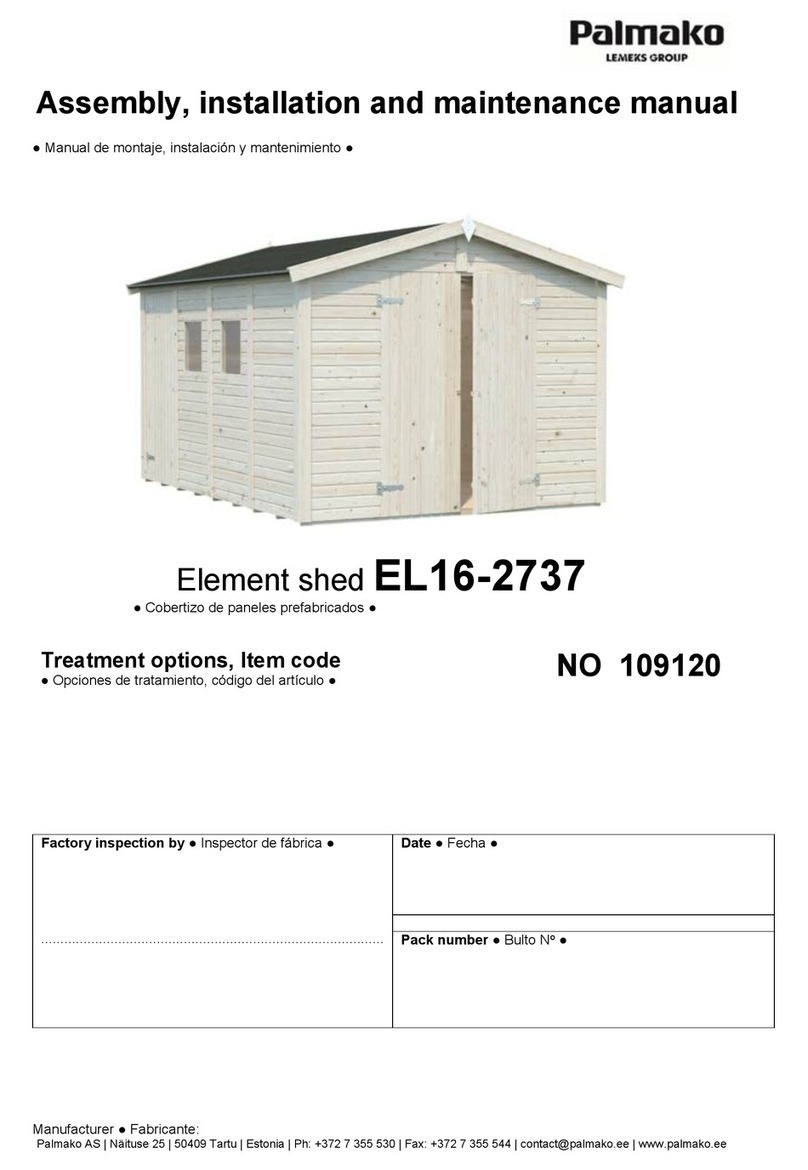 Lemeks Palmako EL16-2737 Assembly, installation and maintenance manual Lemeks Palmako EL16-2737 Assembly, installation and maintenance manual