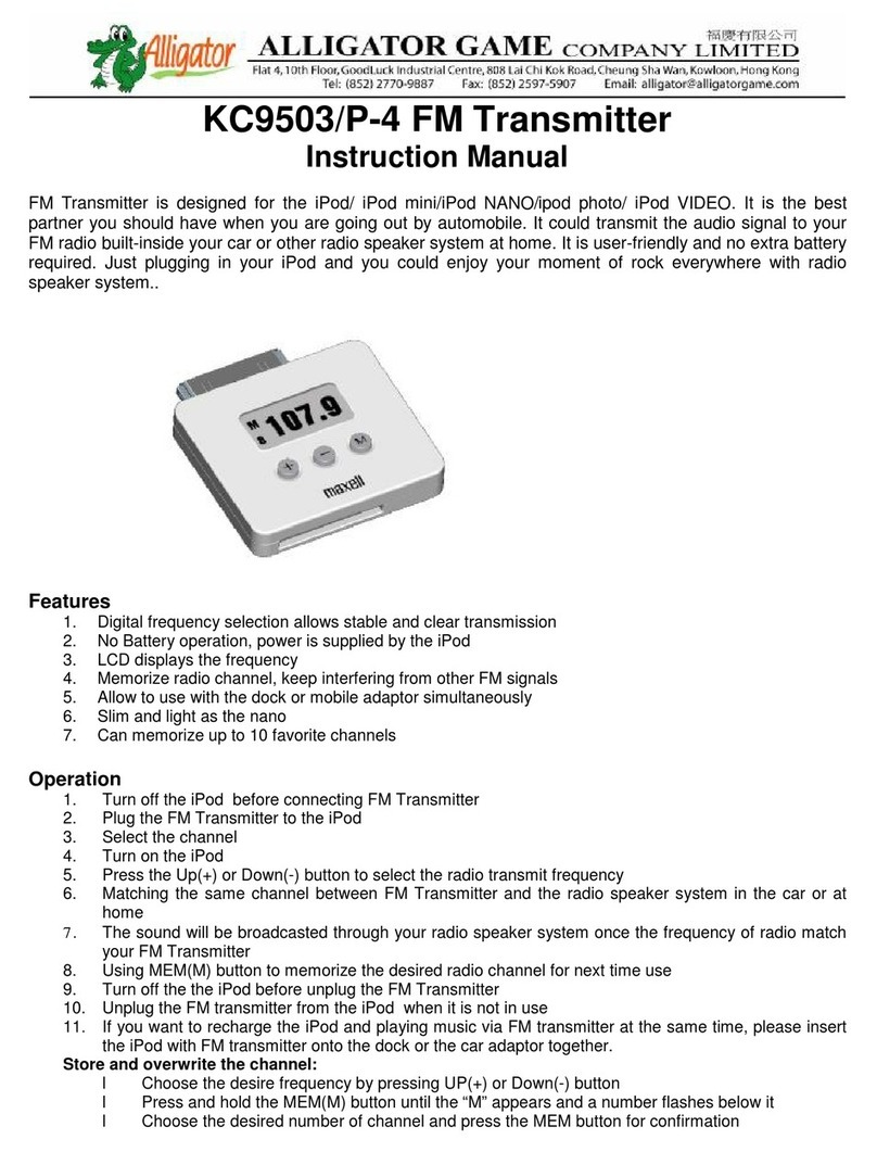 Alligator KC9503/P-4 instruction manual