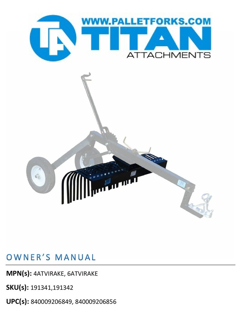 Titan Attachments 4ATVIRAKE User manual
