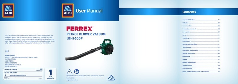 ALDI FERREX LBH2600P user manual