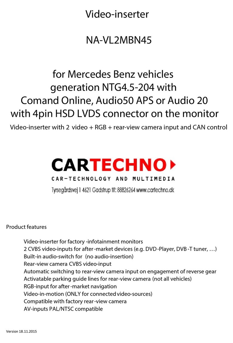 Cartechno NA-VL2MBN45 installation instructions