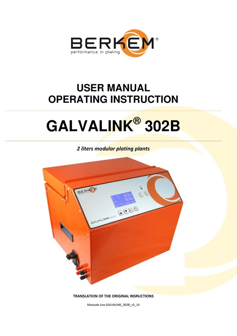 BERKEM GALVALINK 302B user manual