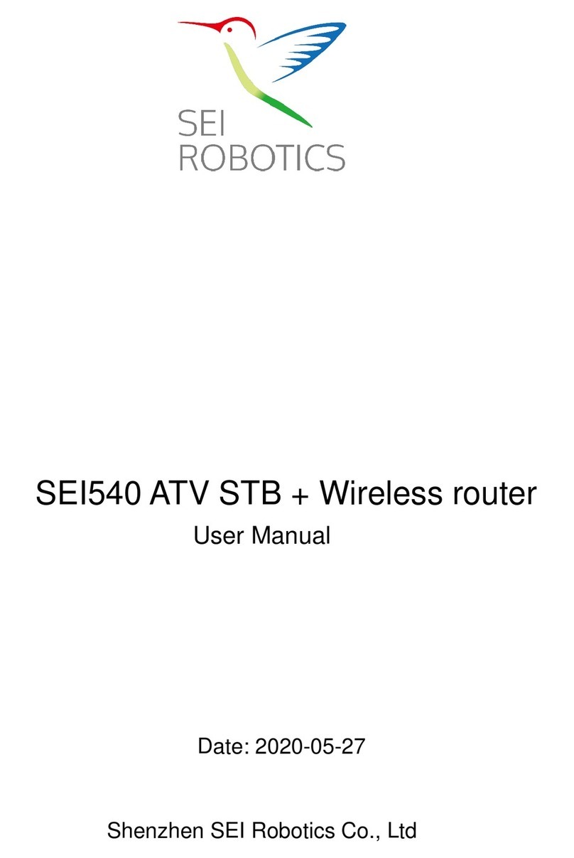 SEI Robotics SEI540 ATV STB user manual