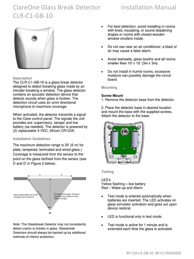 ClareOne CLR-C1-GB-10 installation manual ClareOne CLR-C1-GB-10 installation manual